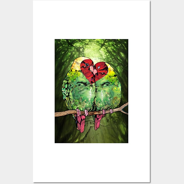 Lovebirds No: 4 Wall Art by BLZBob